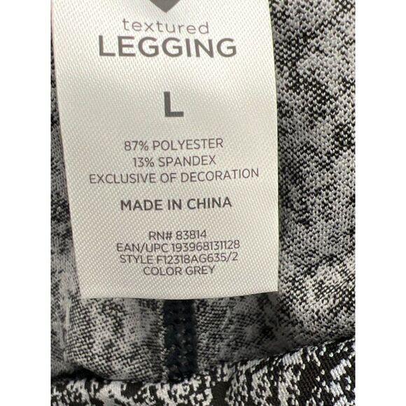 Women Textured Legging With Side Pockets Size L - Picture 8 of 9
